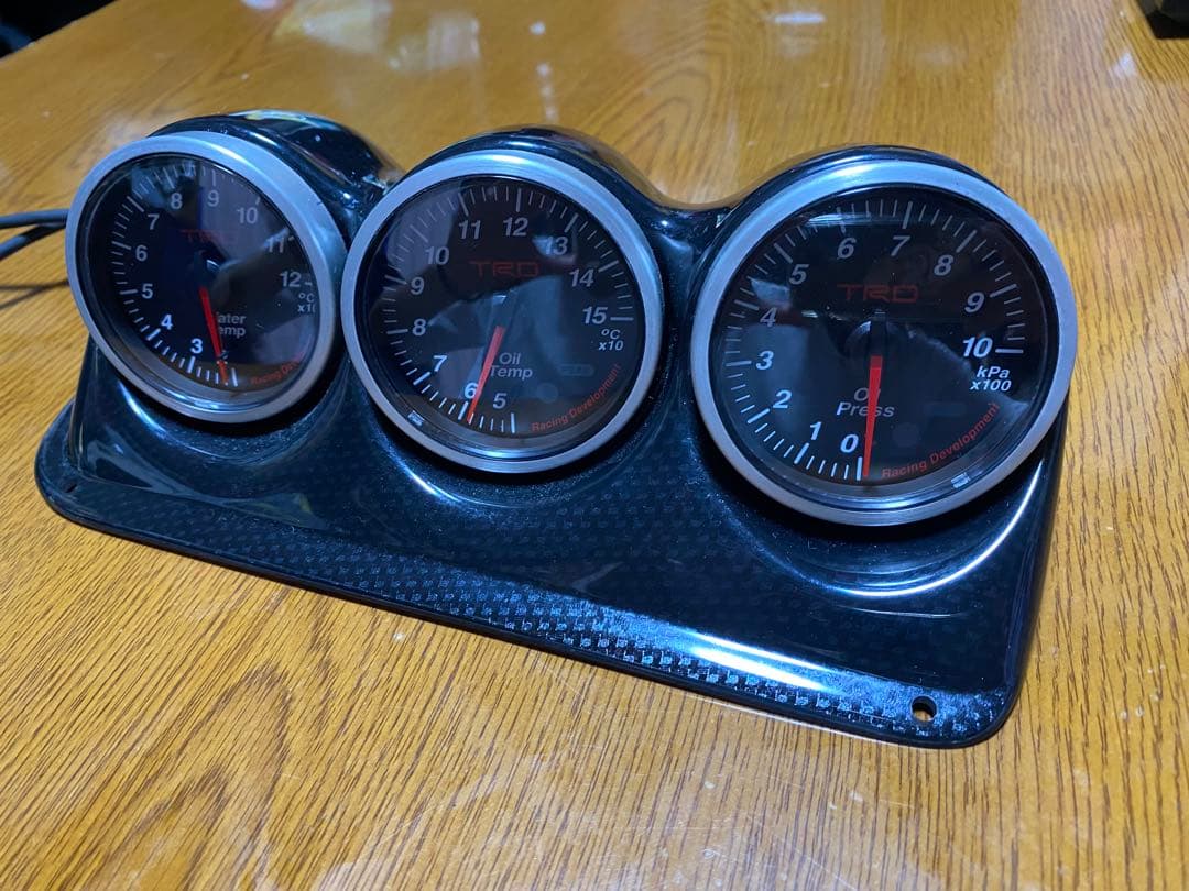 TRD x Defi gauges: Boost, Water Temperature, Oil Temperature, Oil Pressure