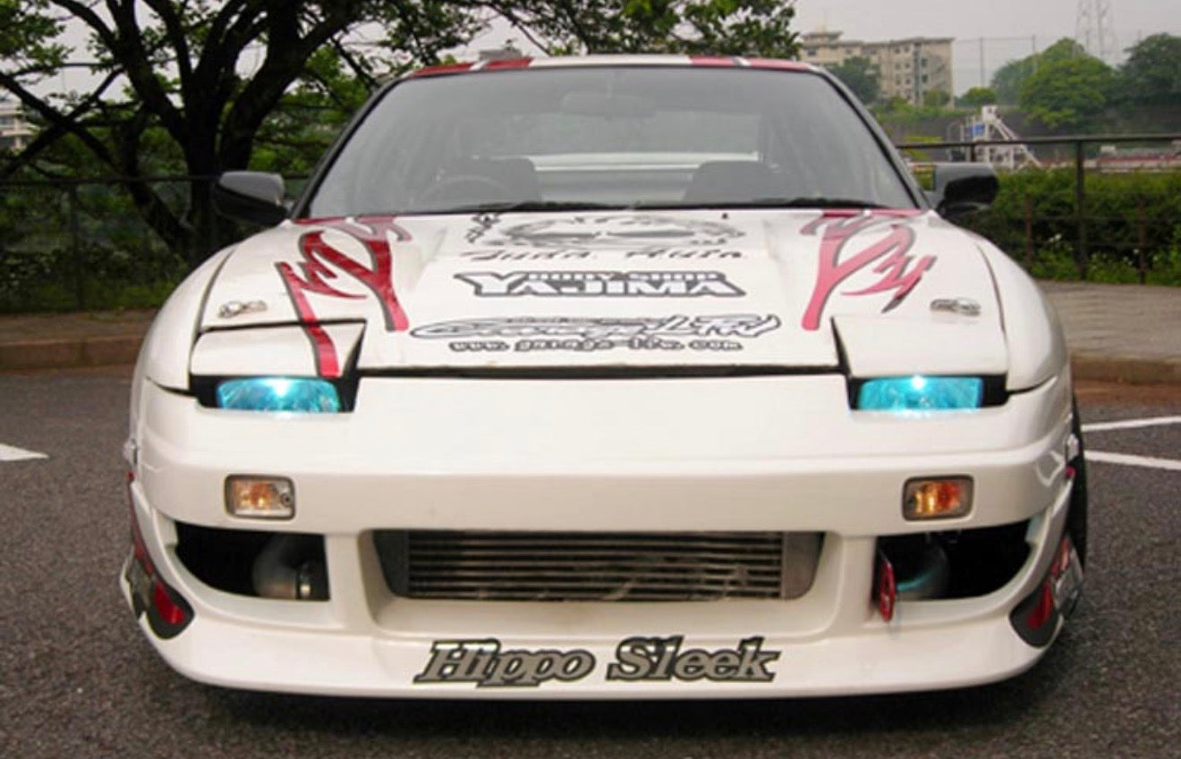 Hippo Sleek Type 2 Front Bumper (FRP) for Nissan 180SX (RPS13) 1989-1998