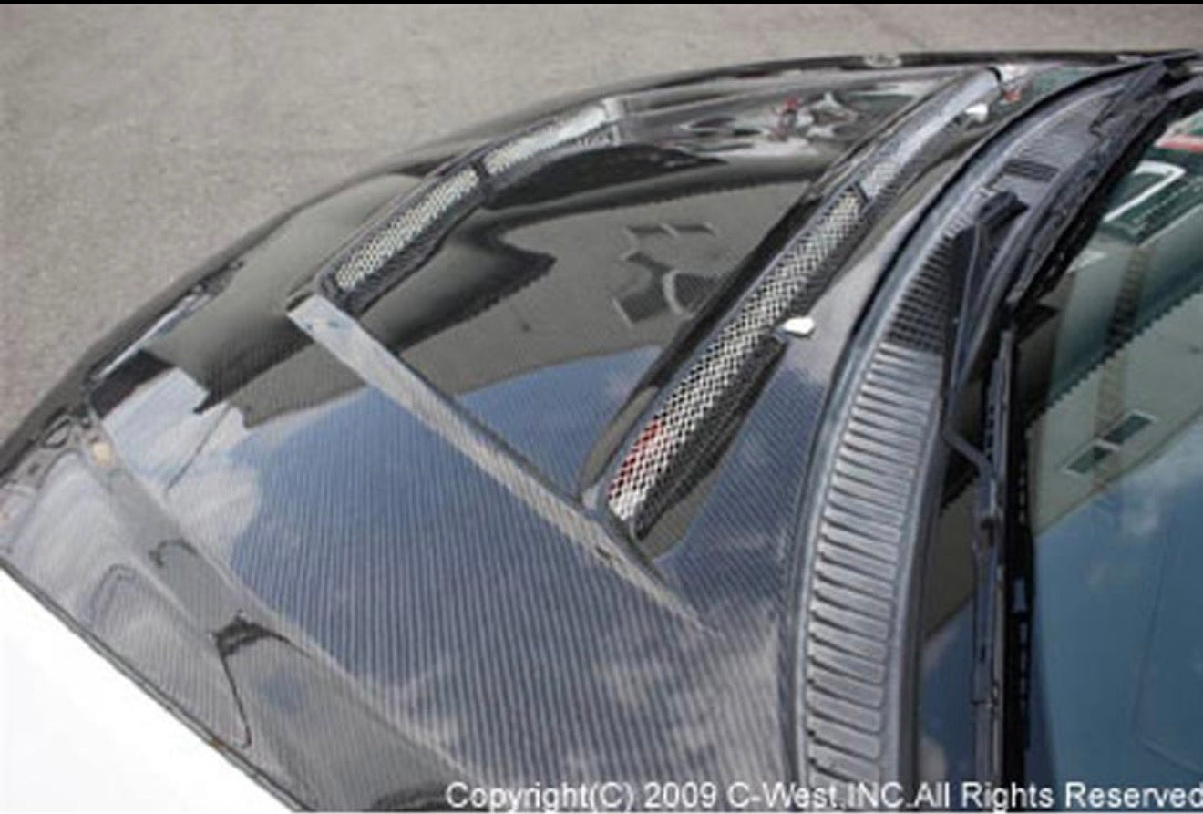 C-West carbon fiber Aero Hood for Lexus IS300 (SXE10) 2001-2005