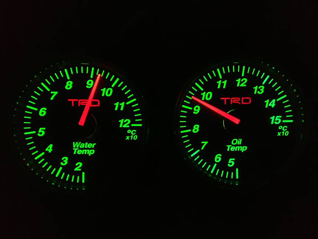 TRD x DEFI water temp and oil temp kit
